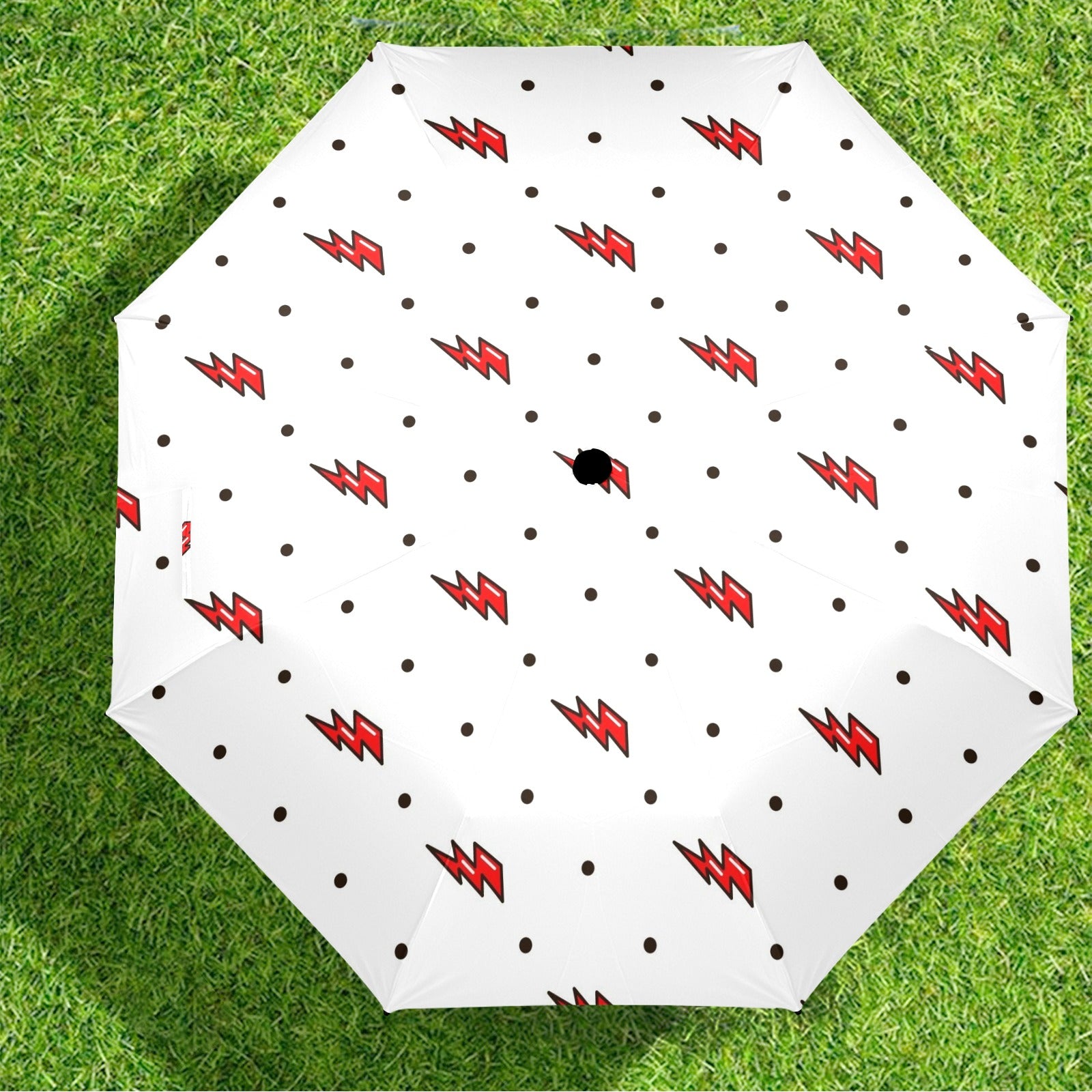 Red Lightning - Semi-Automatic Foldable Umbrella (Model U12) Semi-Automatic Foldable Umbrella (U12)