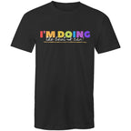 I'm Doing The Best I Can - Mens T-Shirt Black Mens T-shirt Positivity Printed In Australia