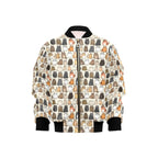 Lots Of Cats Kids Bomber Jacket XL Kids Bomber Jacket animal Printed Offshore