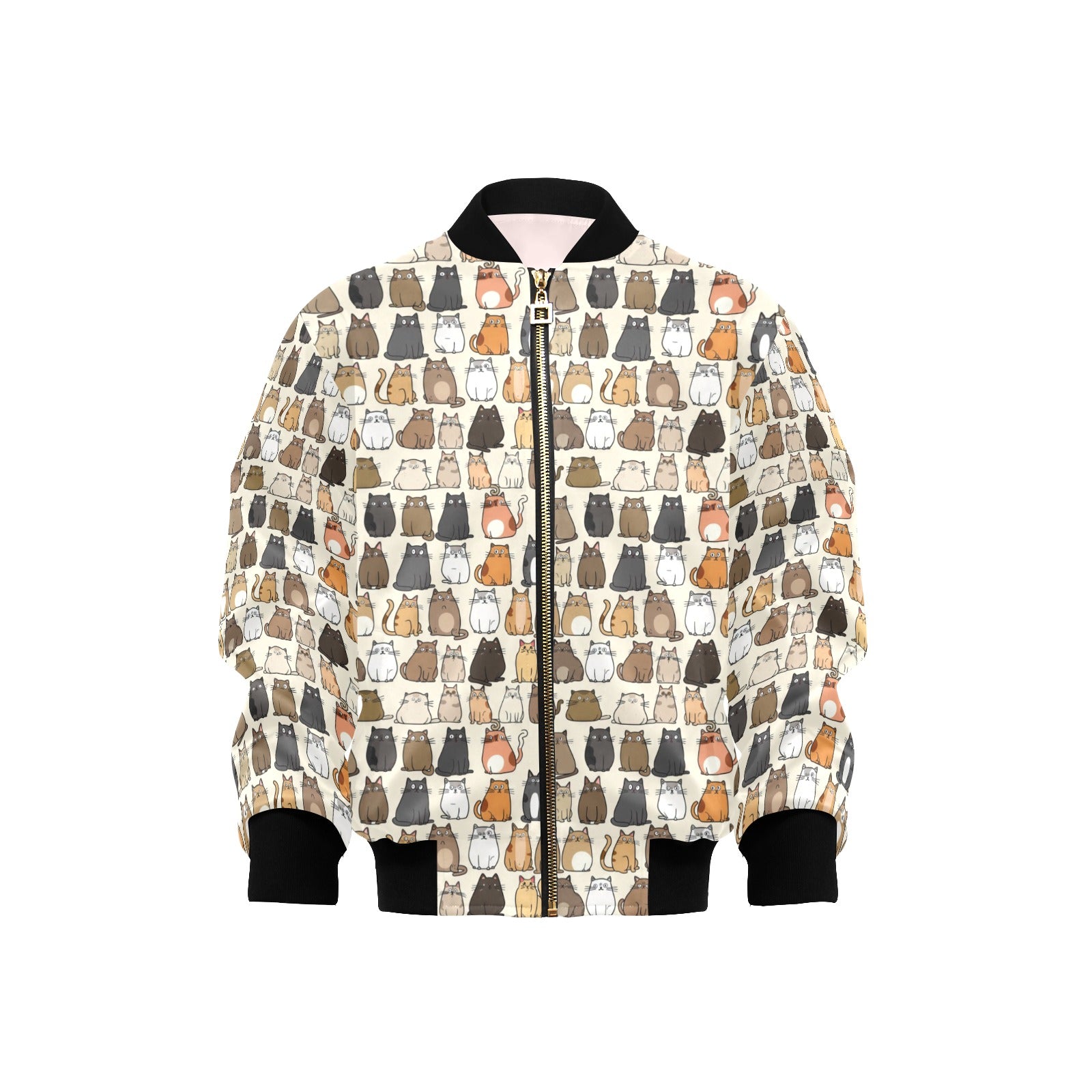 Lots Of Cats Kids Bomber Jacket XL Kids Bomber Jacket animal Printed Offshore