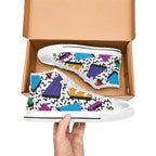80's Abstract - Women's High Top Canvas Shoes Womens Classic High Top Shoes Printed Offshore Retro