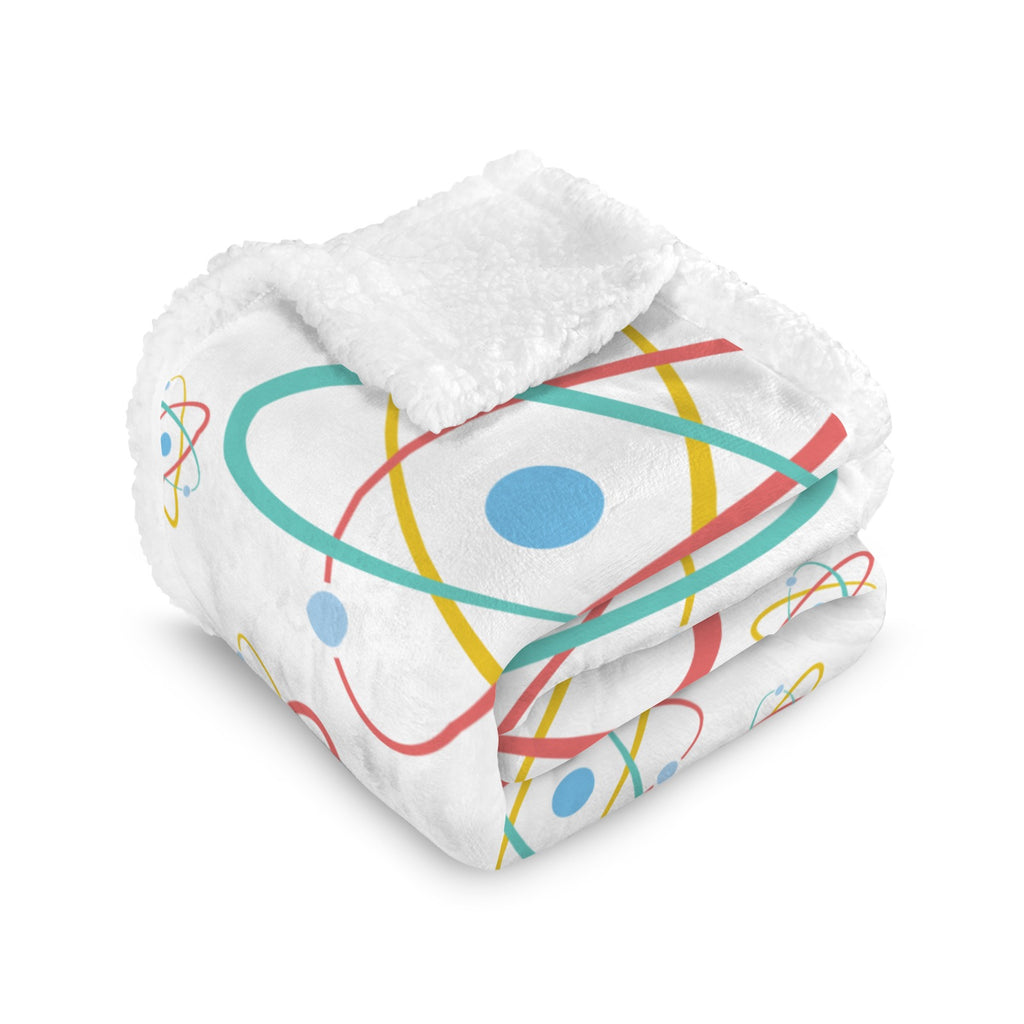Atoms - Double-Layer Fleece Blanket 51"x59"