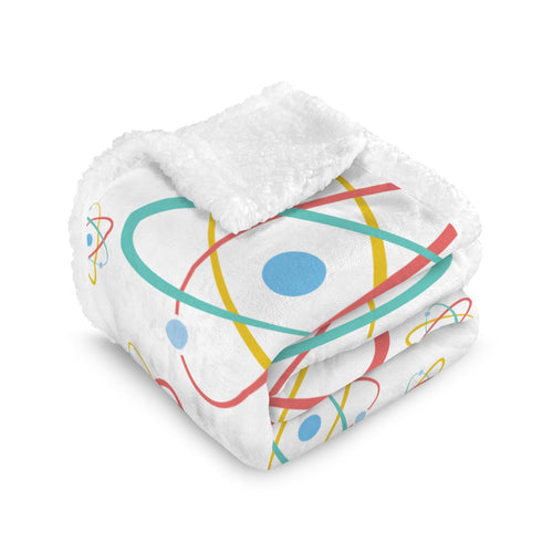 Atoms - Double-Layer Fleece Blanket 51"x59"