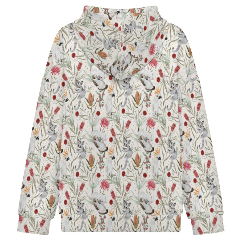 Australian Plants And Animals Women's Full-Zip Hoodie
