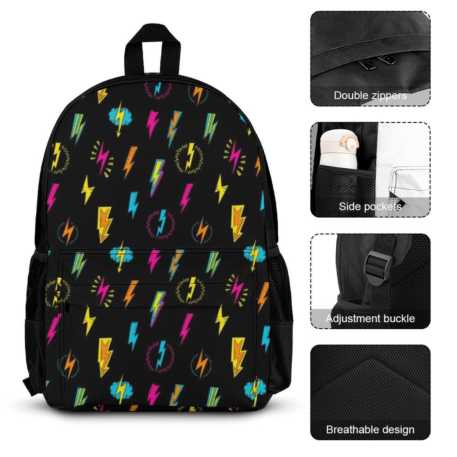 Fun Lightning - Three Piece Backpack Set
