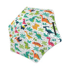 Cute Cartoon Dinosaurs Kids Safe Round Corner Umbrella One Size Kids Safe Round Corner Umbrella animal Printed Offshore