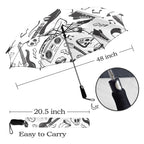 Rock Music - Semi-Automatic Foldable Umbrella (Model U12) Semi-Automatic Foldable Umbrella (U12)