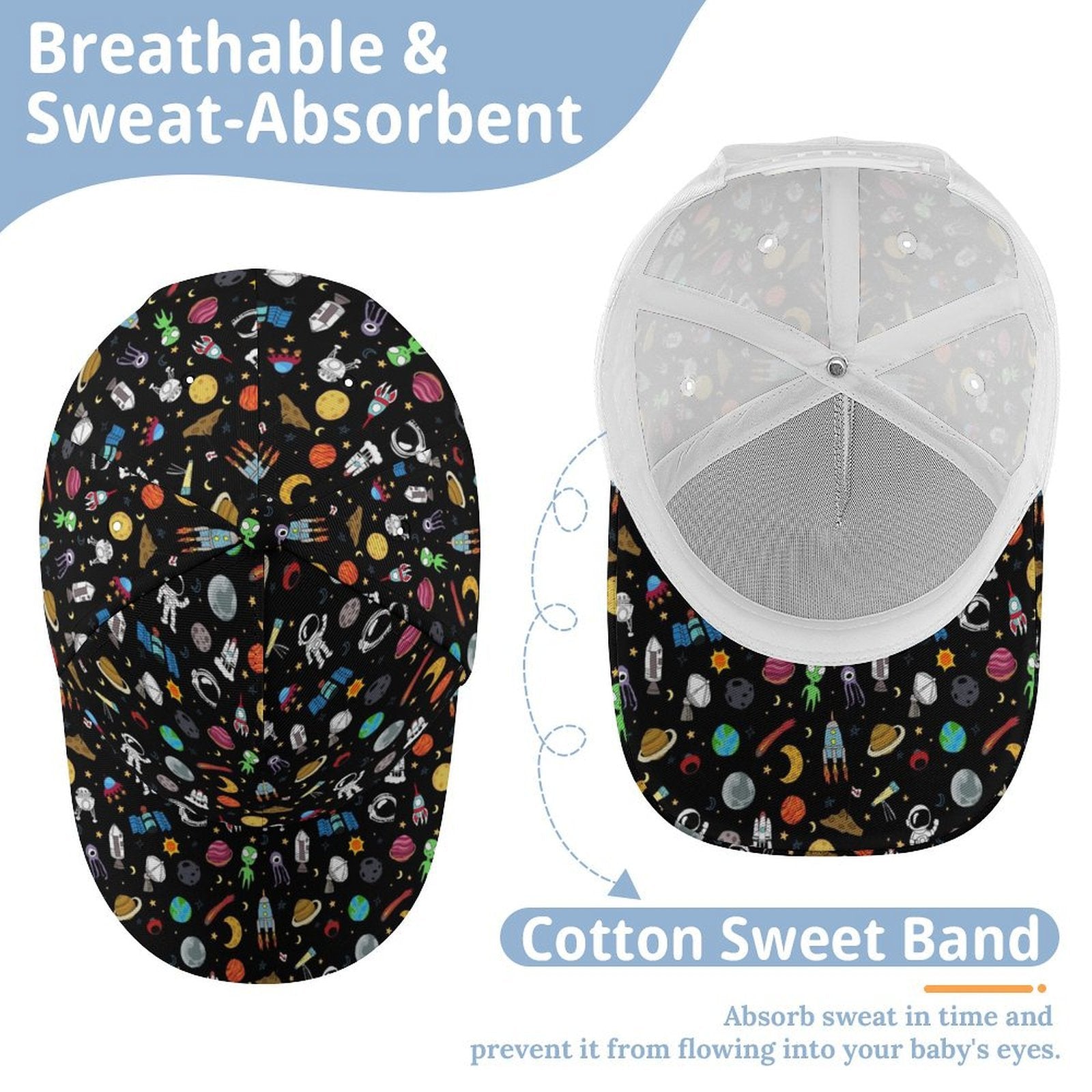 Fun Space Kids Baseball Cap