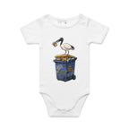 Bin Chicken Australian Ibis AS Colour Baby Bodysuit