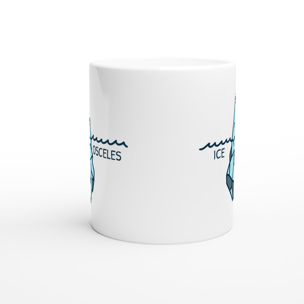 Ice-Osceles - White 11oz Ceramic Mug White 11oz Mug Funny Globally Fulfilled Maths