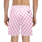 Cat Doughnuts Men's Mid-Length Beach Shorts Men's Mid-Length Beach Shorts animal Food Printed Offshore