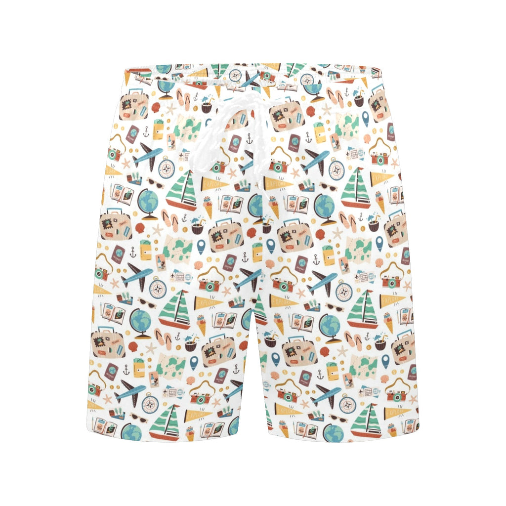 Travel And Explore Men's Mid-Length Beach Shorts Men's Mid-Length Beach Shorts Printed Offshore