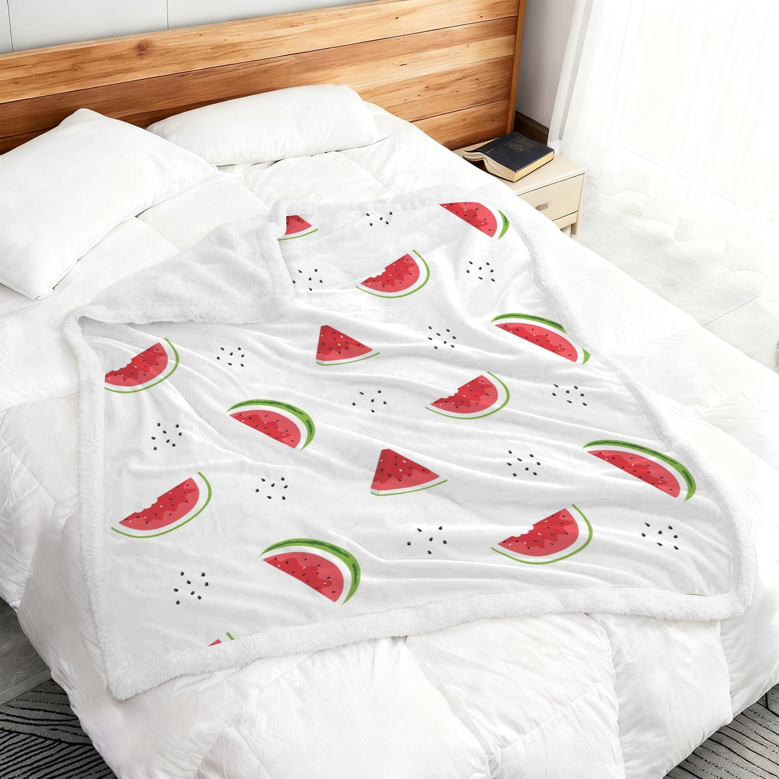 Watermelon - Double-Layer Fleece Blanket 51"x59"