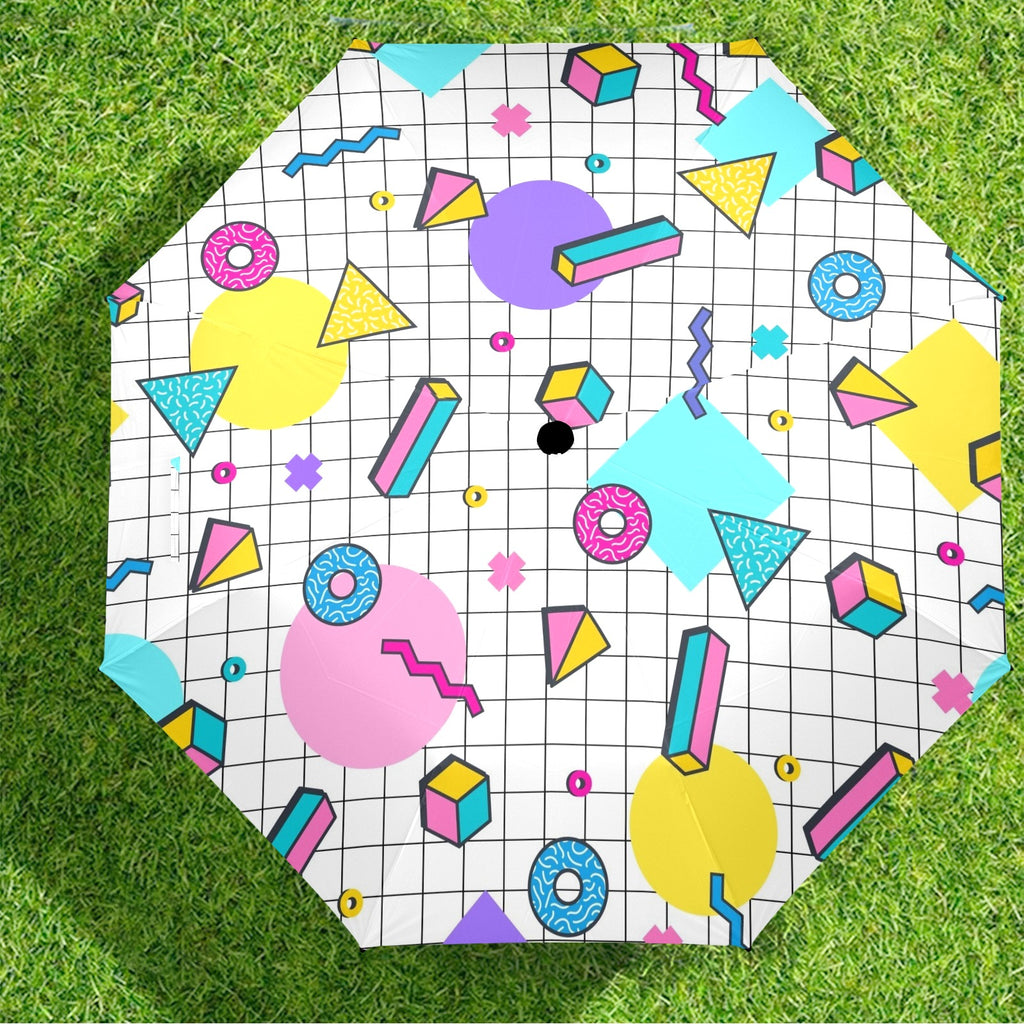 80's Grid Umbrella Umbrella Printed Offshore Retro