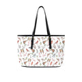 Birds Of A Feather PU Leather Tote Bag Large One Size Leather Tote Bag-Large animal Birds Printed Offshore