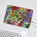Bright Abstract Leather Mouse Pad Leather Mouse Pad Printed Offshore