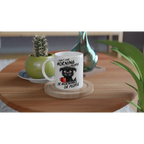 I Don't Like Morning People, Dog - White 11oz Ceramic Mug White 11oz Mug animal Globally Fulfilled