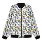 All About Space Men's Casual Zip‑Up Bomber Jacket