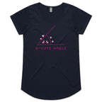A-Cute Angle, Maths - Womens Scoop Neck T-Shirt Navy Womens Scoop Neck T-shirt Maths Printed In Australia