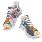 Abstract Floral Women's Twisted Sole Sneakers