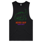 Never Skip Arm Day, T-Rex - Tank Top Tee Black Drop Arm Tank Top Fitness Printed In Australia