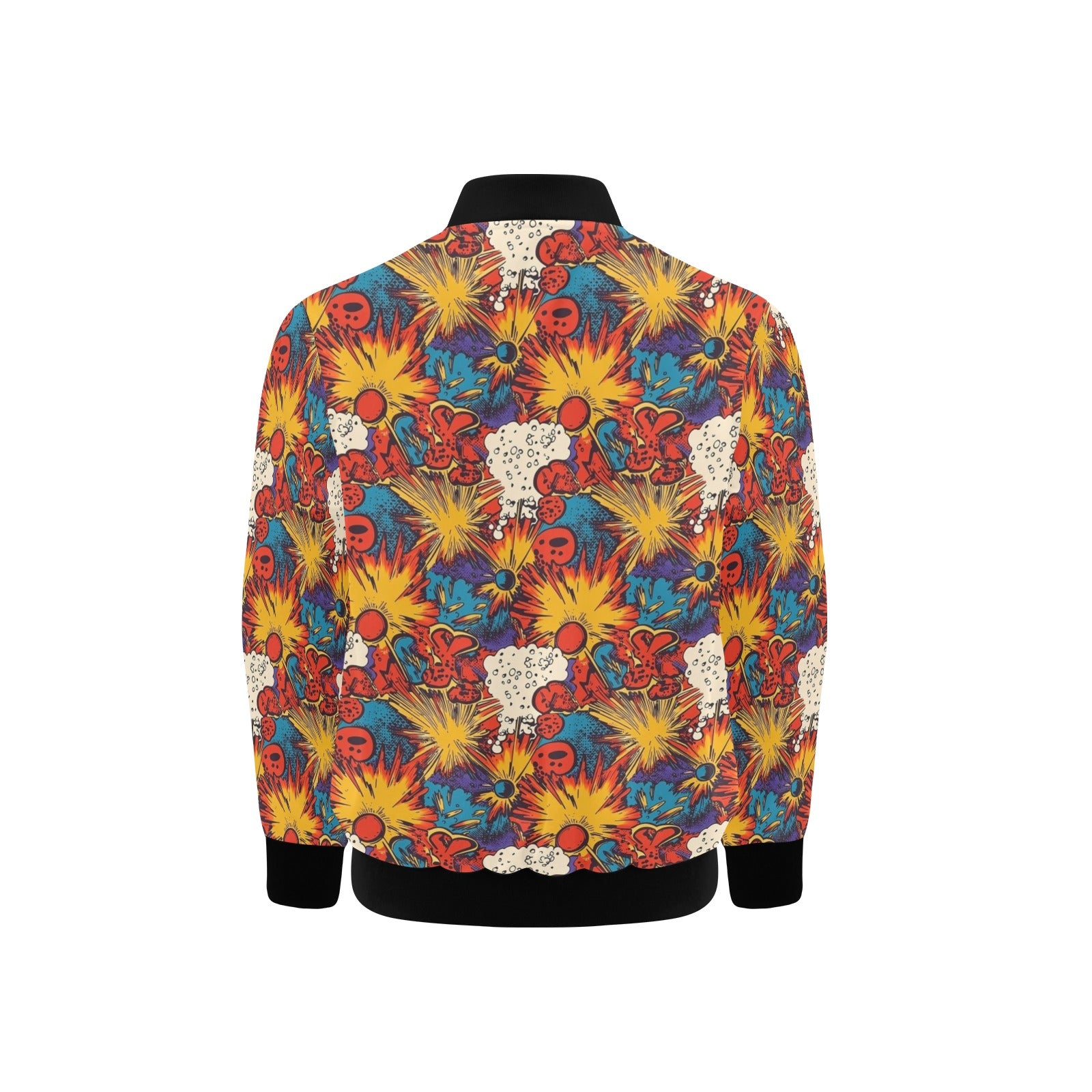 Comic Book Explosions Kids Bomber Jacket