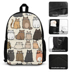 Lots Of Cats - Three Piece Backpack Set