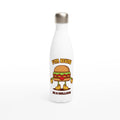 I'm Bun In A Million, Hamburger - White 17oz Stainless Steel Water Bottle Default Title White Water Bottle Food Globally Fulfilled