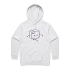 Escape Key - Womens Hoodie White Marle Womens Hoodie Printed In Australia Tech