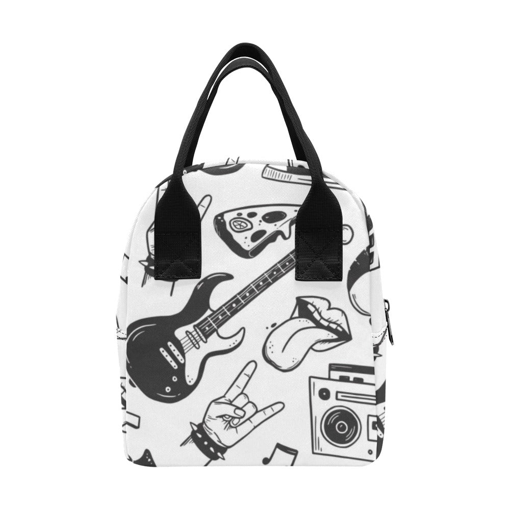 Rock Music - Zipper Lunch Bag Zipper Lunch Bag Printed Offshore