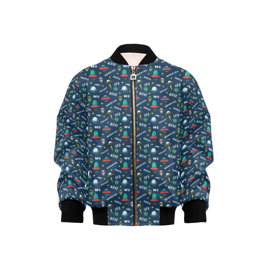 UFO's And Aliens Kids Bomber Jacket XL Kids Bomber Jacket Printed Offshore Sci Fi