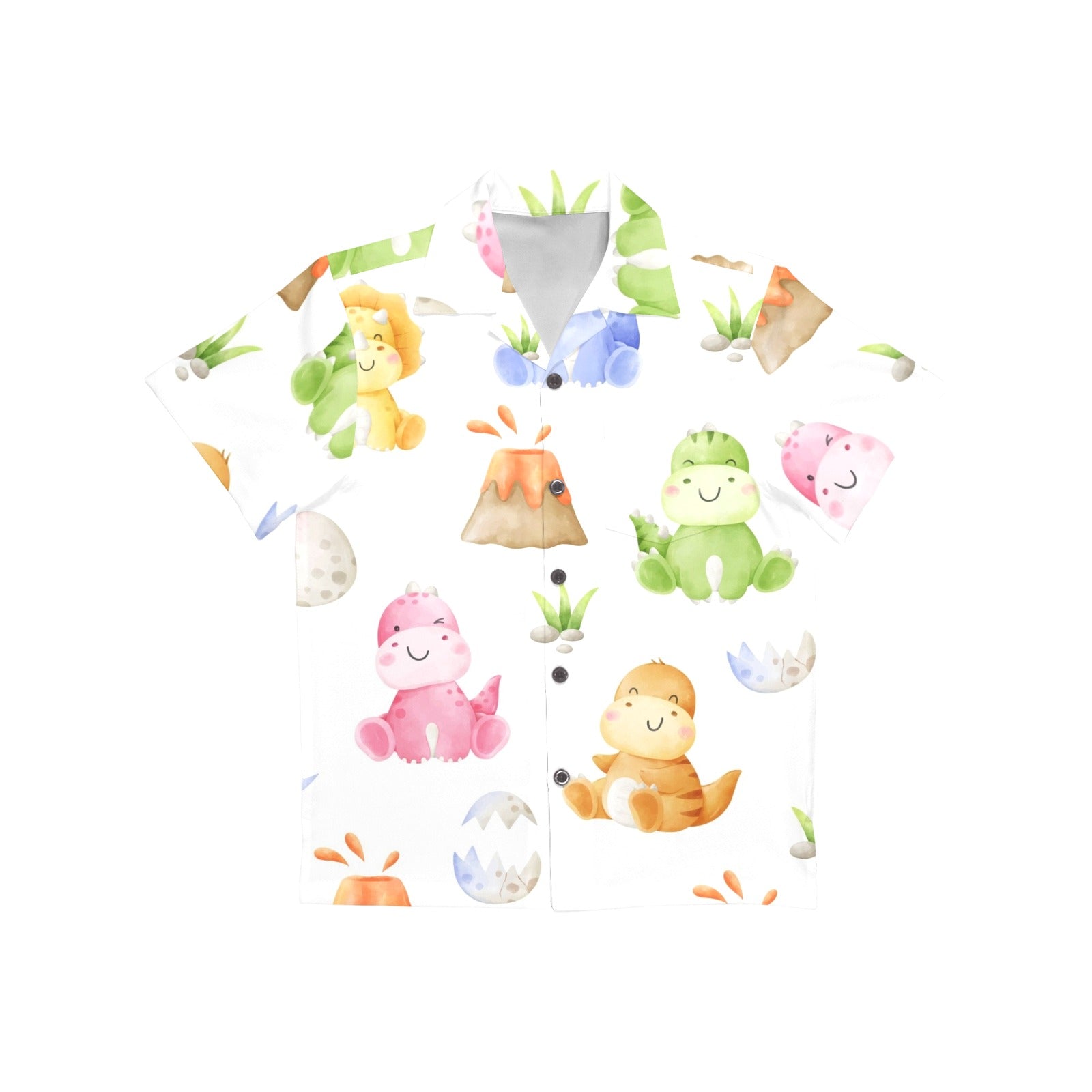 Hatching Dinosaurs - Junior Kids Hawaiian Shirt