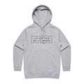 I'd Rather Be At Home - Womens Hoodie Grey Marle Womens Hoodie Printed In Australia