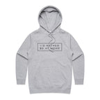 I'd Rather Be At Home - Womens Hoodie Grey Marle Womens Hoodie Printed In Australia