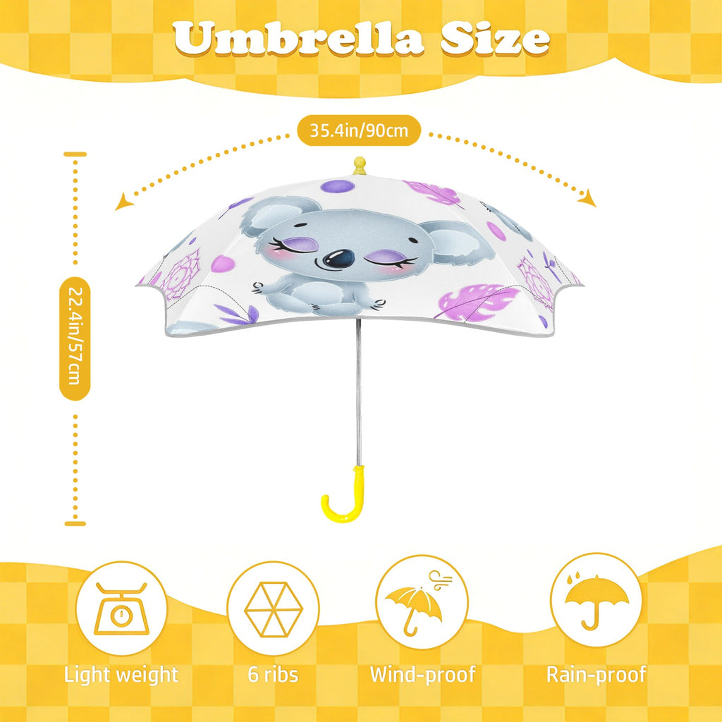 Zen Koala Kids Safe Round Corner Umbrella