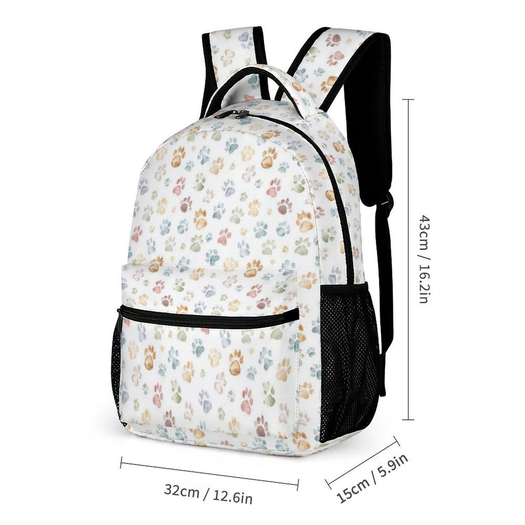 Paw Prints Backpack, Lunch Bag & Pencil Case Set
