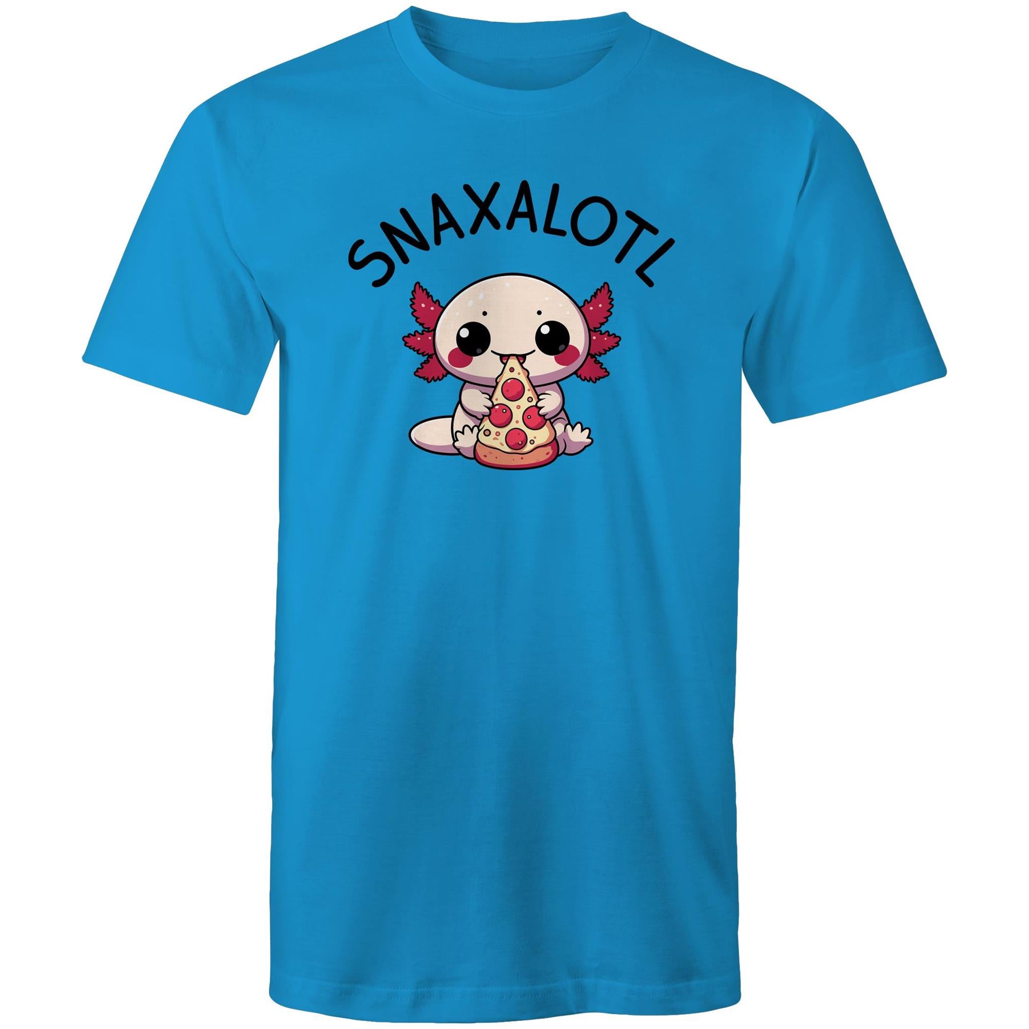 Snaxalotl, Axolotl Pizza - Mens T-Shirt