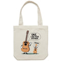 Uke I Am Your Father, Guitar Ukulele Canvas Tote Bag Default Title Tote Bag Dad Music Printed In Australia