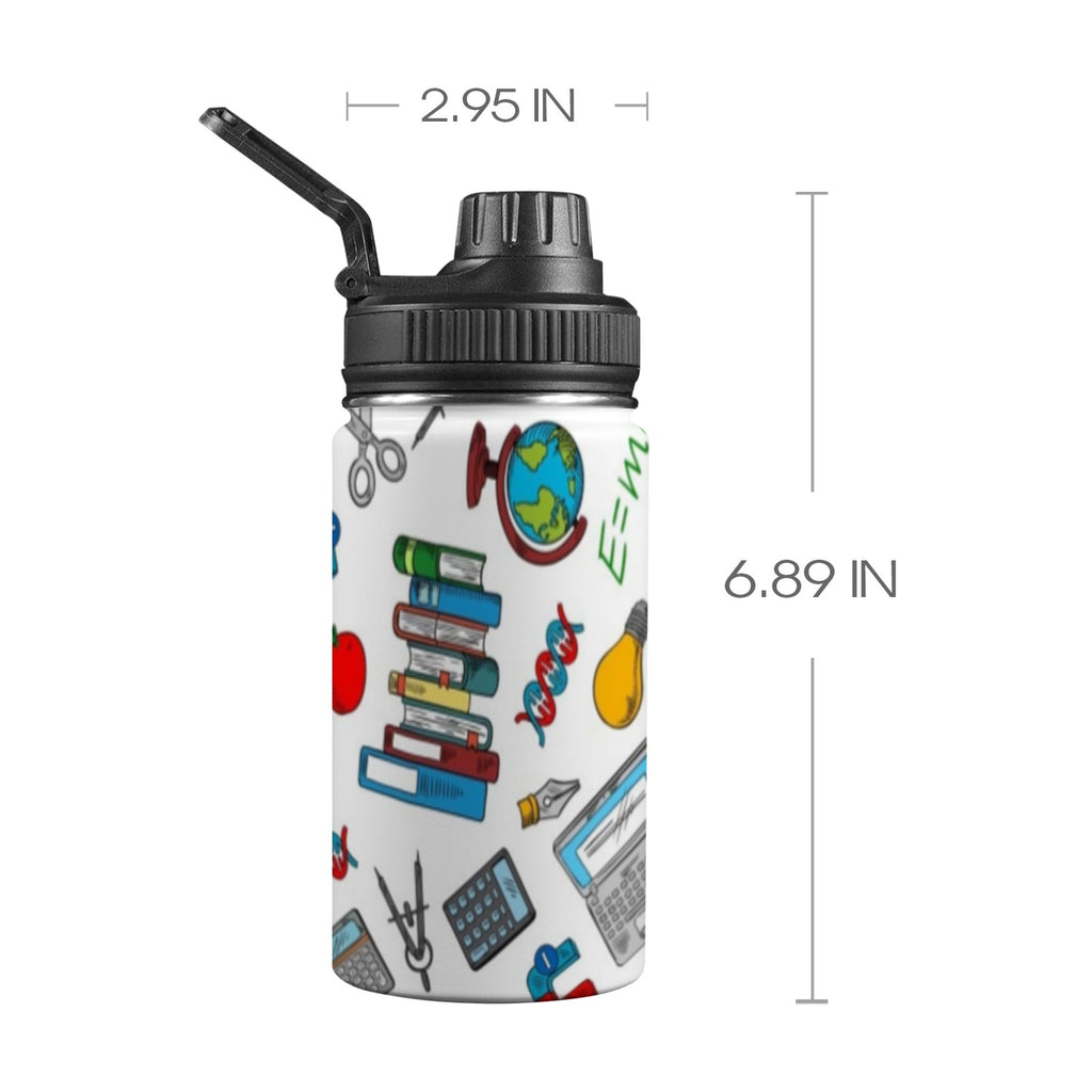 Cool For School Kids Water Bottle with Chug Lid (12 oz) One Size Kids Water Bottle with Chug Lid Printed Offshore