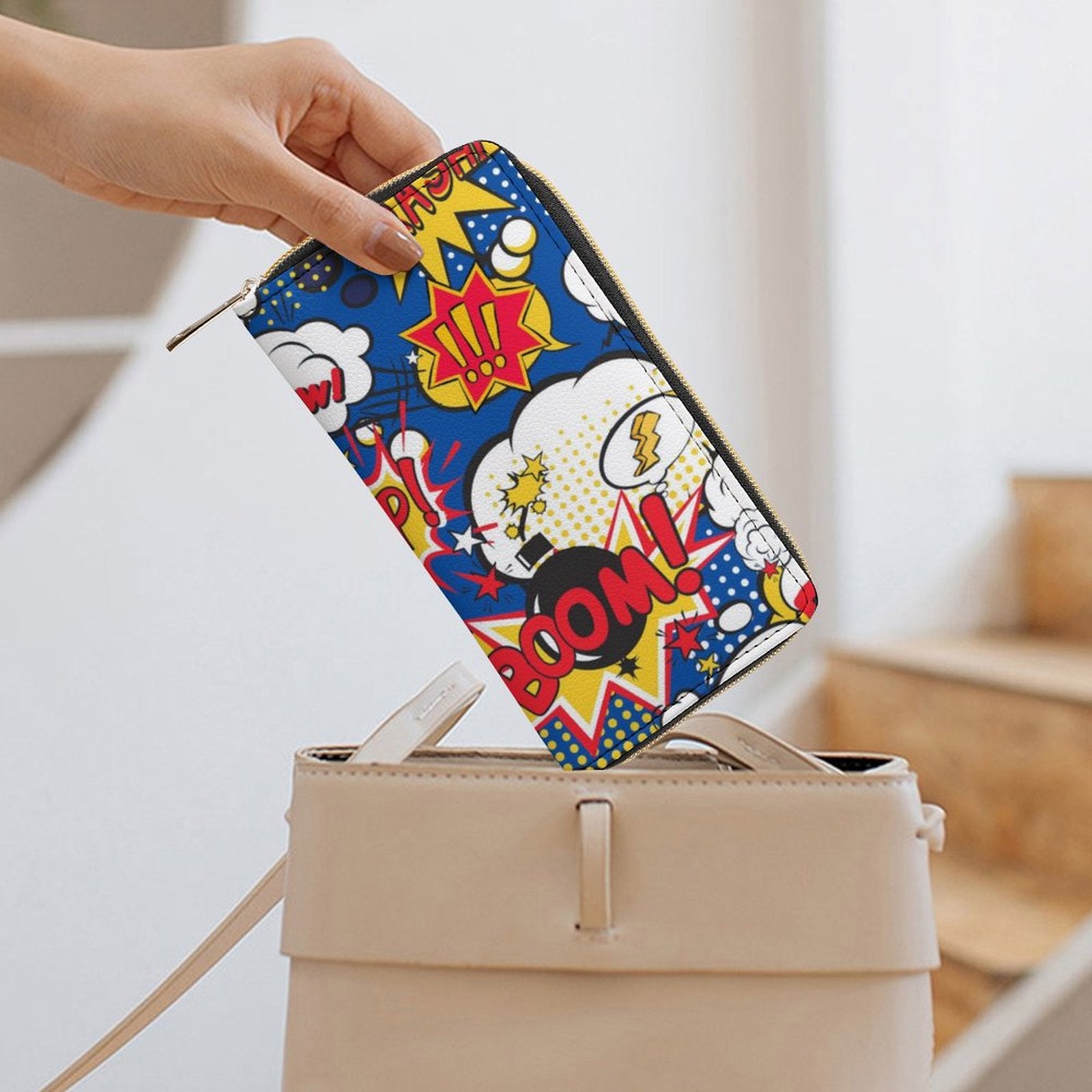 Blue Comic Book -  PU Leather Wallet