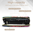 Bright And Bold Flowers - PU Leather Wallet