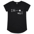 Cat String Theory Physics Women's AS Colour Scoop Neck T-Shirt