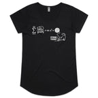Cat String Theory Physics Women's AS Colour Scoop Neck T-Shirt