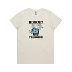 Glass Half Full Women's AS Colour T-shirt