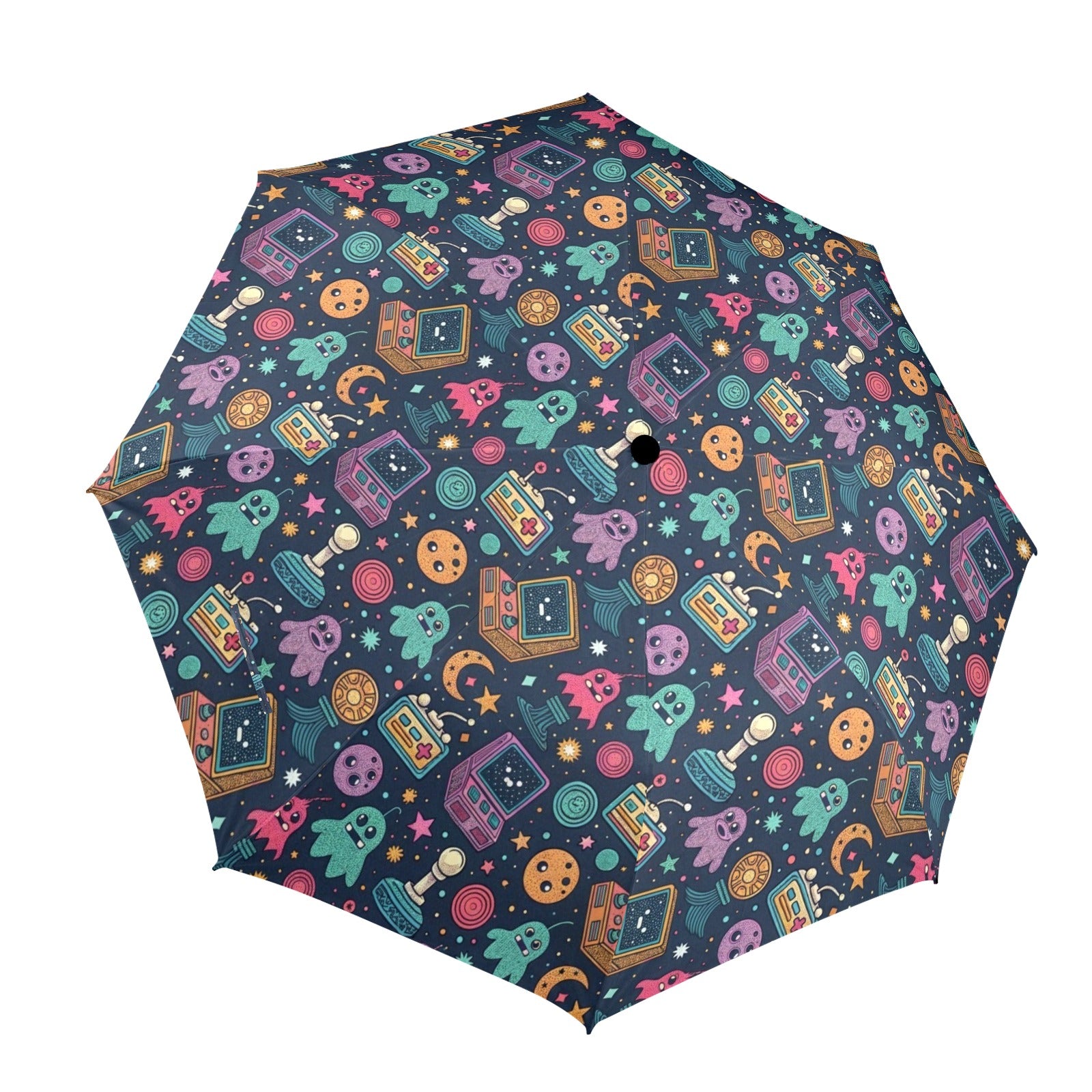 Space Arcade - Umbrella One Size Umbrella Games Printed Offshore
