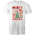 Merry Christmas - Mens T-Shirt White Mens Christmas T-shirt Christmas Printed In Australia