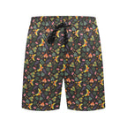 Dark Butterfly Men's Mid-Length Beach Shorts Men's Mid-Length Beach Shorts animal Printed Offshore