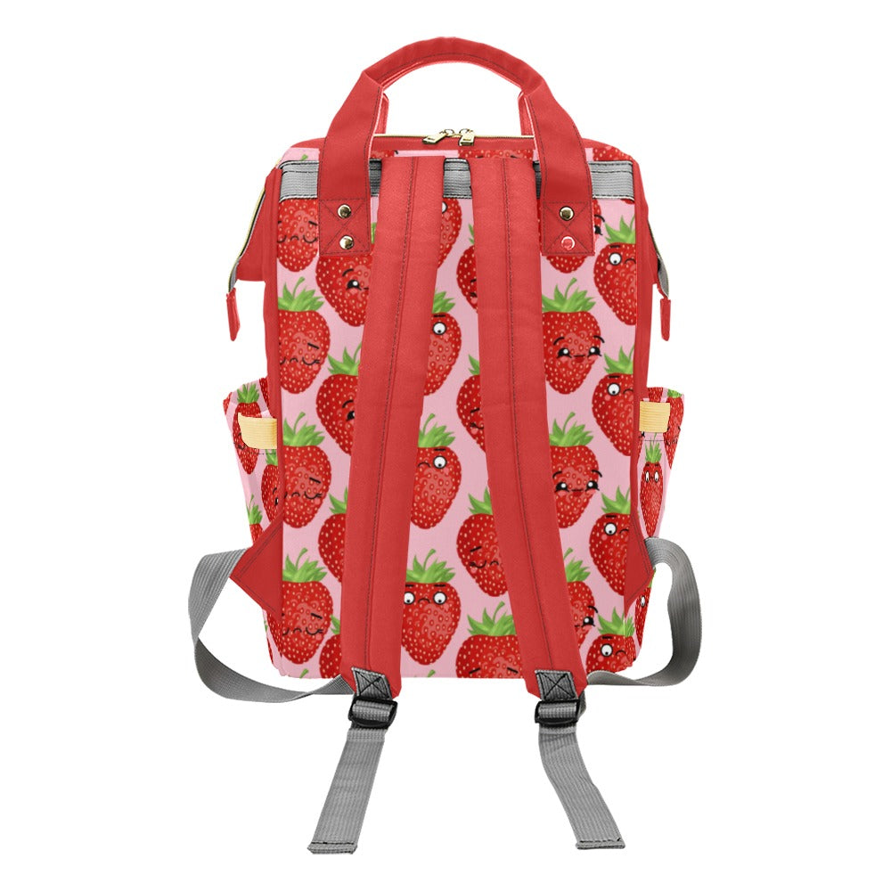Strawberry Characters - Multi-Function Backpack, Nappy / Diaper Bag