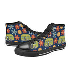 Hippie Caravan - Kids High Top Canvas Shoes