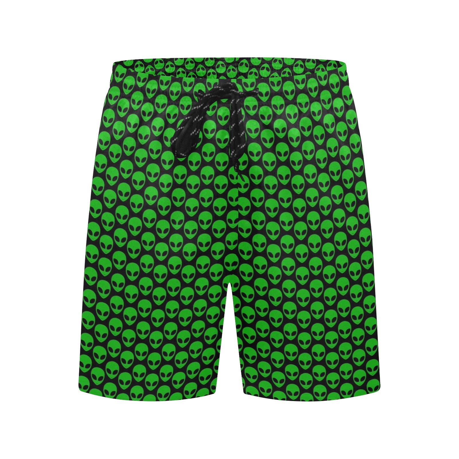 Aliens Men's Mid-Length Beach Shorts Men's Mid-Length Beach Shorts Printed Offshore Sci Fi